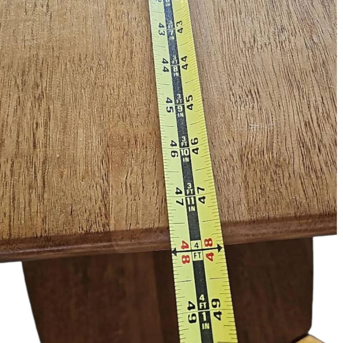 Vintage Amish Style Expandable Rustic Farmhouse Kitchen Table and 4 Ladderback Chairs - Thumbnail 12