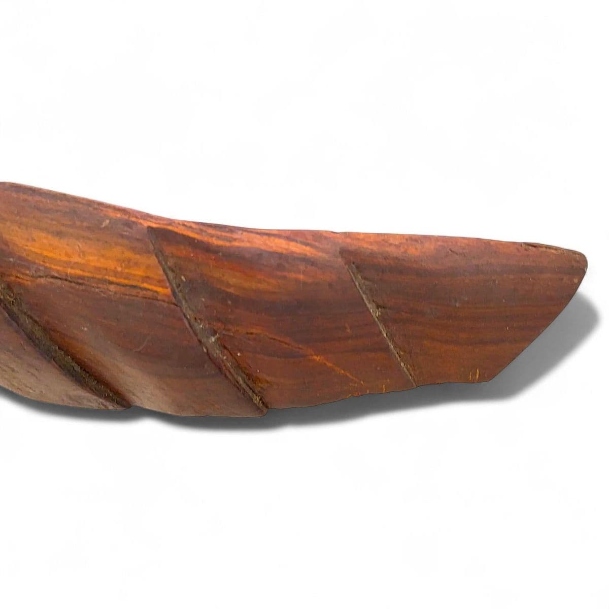 Extraordinary3.5 Foot Hand Sculpted Tribal Style Wooden Alligator Statue - Thumbnail 10