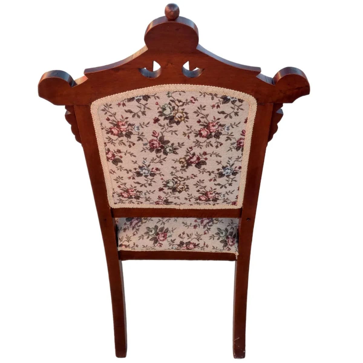 19th Century Antique Victorian Eastlake Style Upholstered Mahogany Side Chair - Thumbnail 5