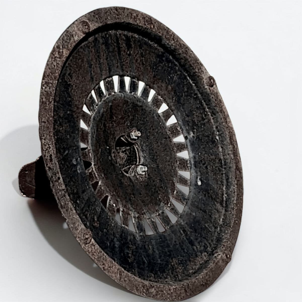 1960s Vintage Sundial Inspired Victorian Art Nouveau Style Cast Iron Patio Umbrella Stand - Thumbnail 8