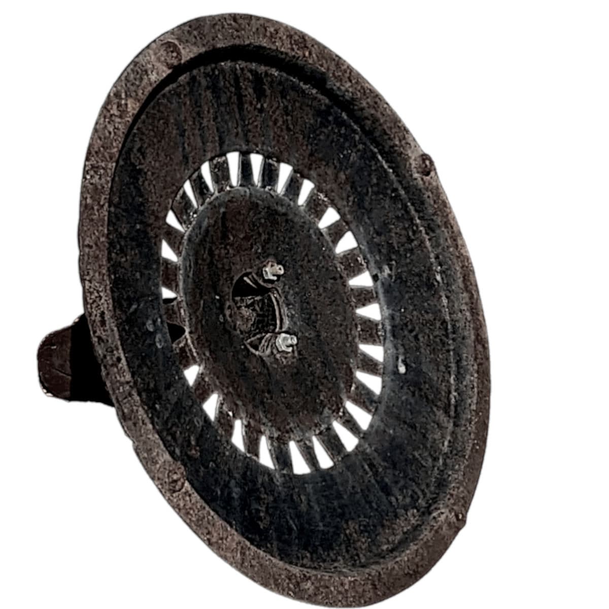 1960s Vintage Sundial Inspired Victorian Art Nouveau Style Cast Iron Patio Umbrella Stand - Thumbnail 7