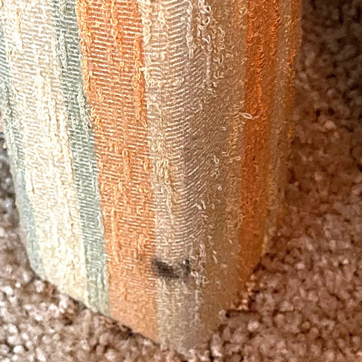 1960s Citrus Striped Brocade Upholstered Parsons Chairs in the Manner of Baughman- Set of 4 - Thumbnail 11