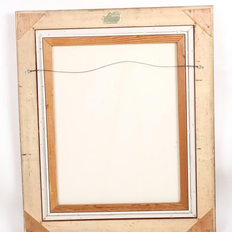 1970s Giltwood Framed Lithograph "Spring Bouquet" After Pierre-August Renoir - Thumbnail 8