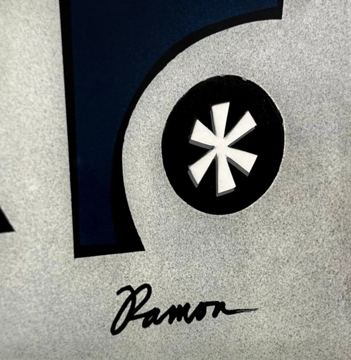 Modernist Abstract Print With Verre Églomisé by Ramon – Framed Geometric Composition - Thumbnail 13