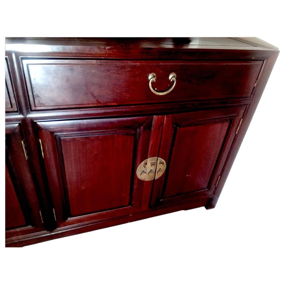 Late 19th Century Ming-Style Ju-Mu Oriental Credenza or Sideboard - Thumbnail 6