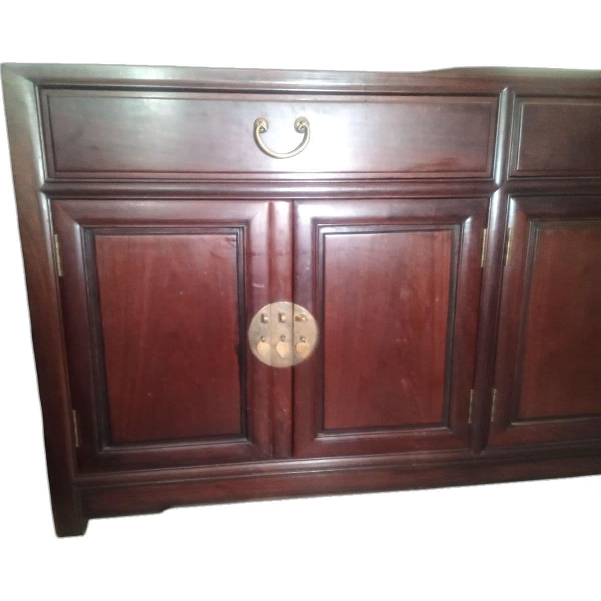 Late 19th Century Ming-Style Ju-Mu Oriental Credenza or Sideboard - Thumbnail 8