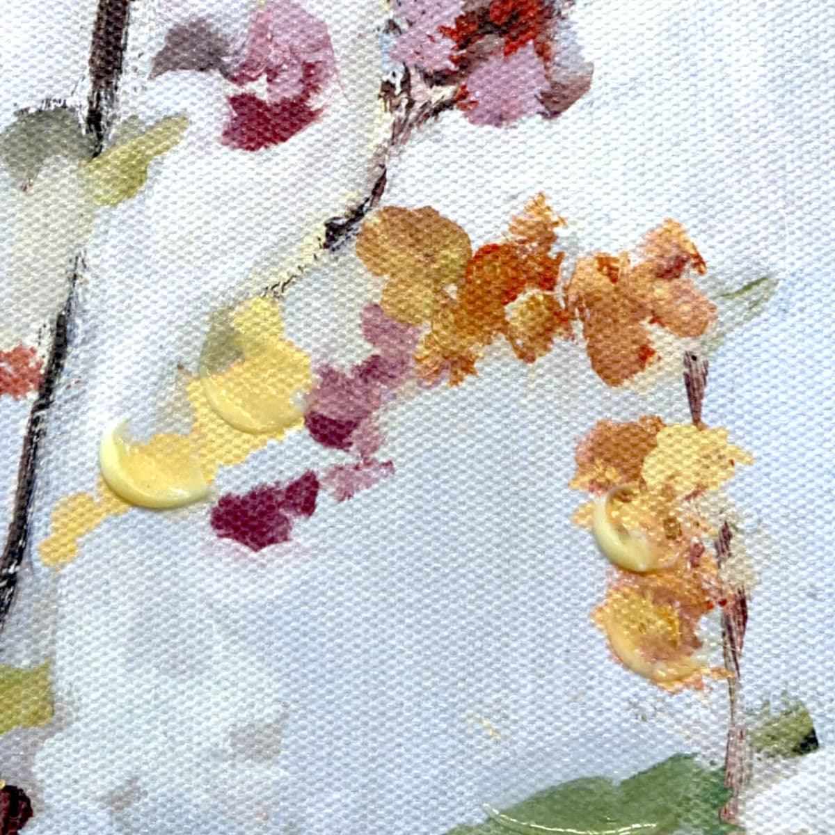 2002 Floral Abstract Giclee Art Print on Canvas - Thumbnail 3