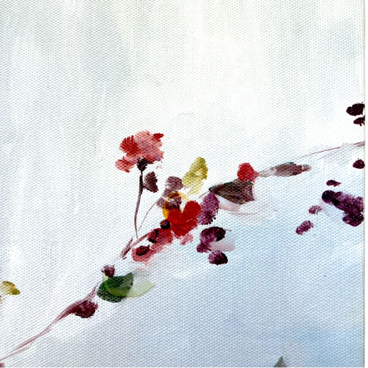 2002 Floral Abstract Giclee Art Print on Canvas - Thumbnail 12