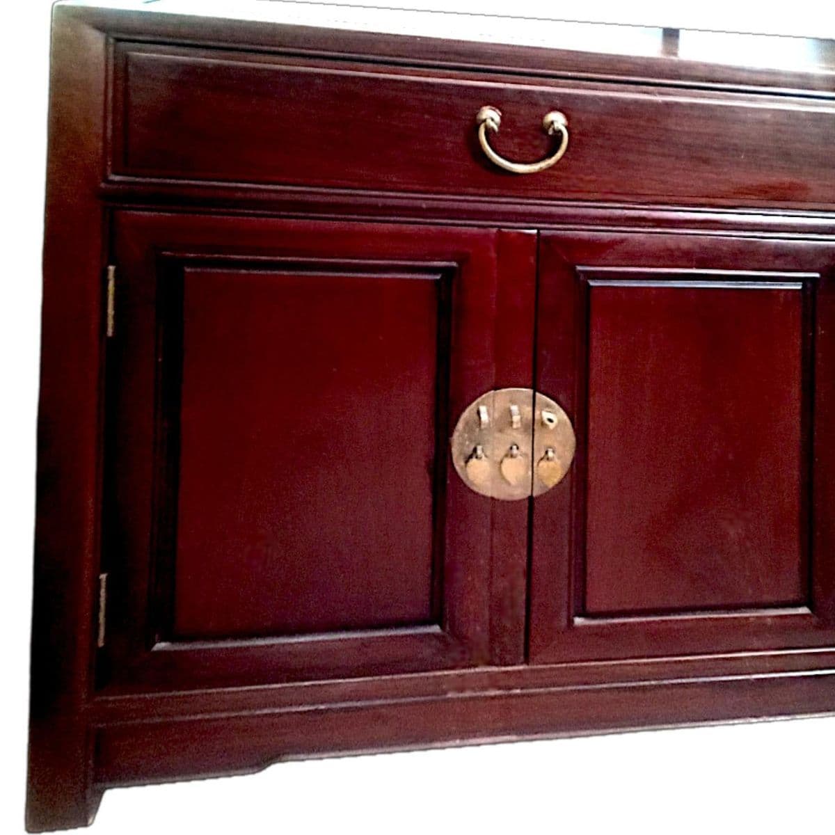 Late 19th Century Ming-Style Ju-Mu Oriental Credenza or Sideboard - Thumbnail 9