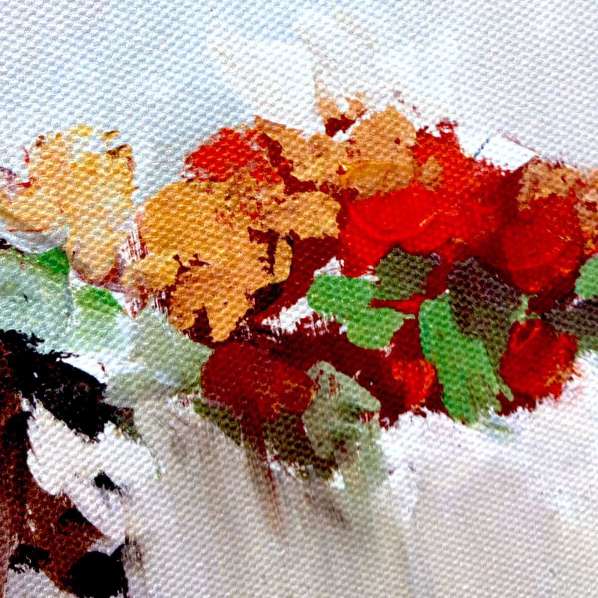 2002 Floral Abstract Giclee Art Print on Canvas - Thumbnail 4