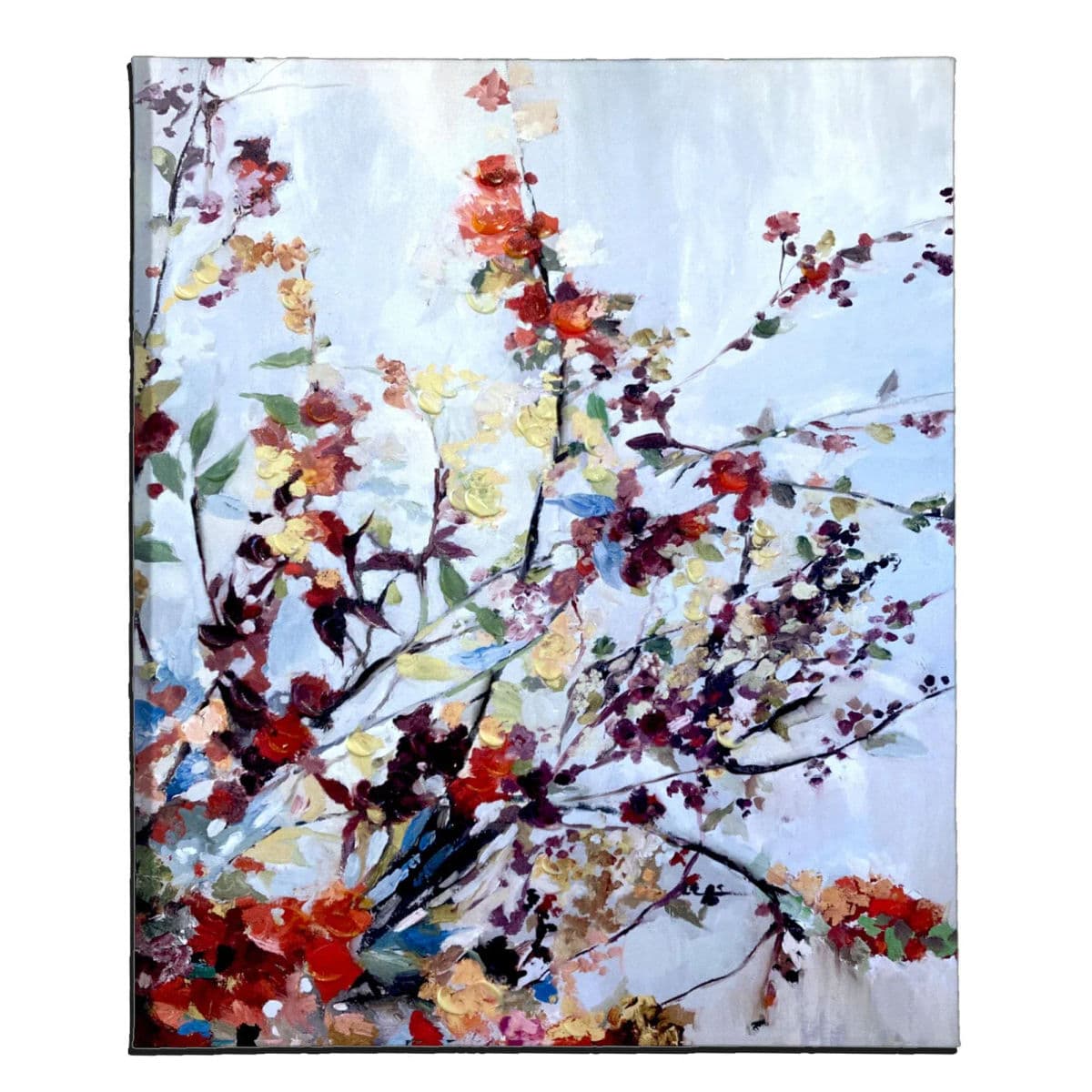 2002 Floral Abstract Giclee Art Print on Canvas - Thumbnail 14