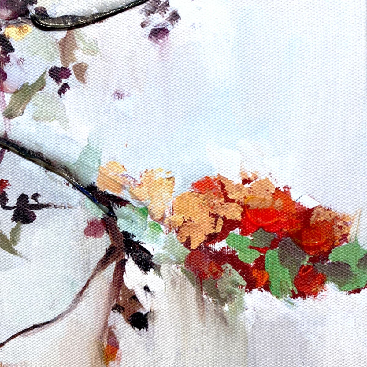 2002 Floral Abstract Giclee Art Print on Canvas - Thumbnail 5