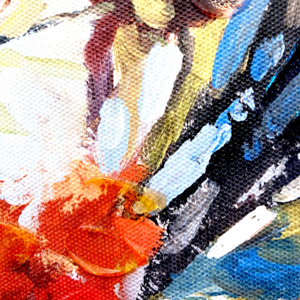 2002 Floral Abstract Giclee Art Print on Canvas - Thumbnail 7