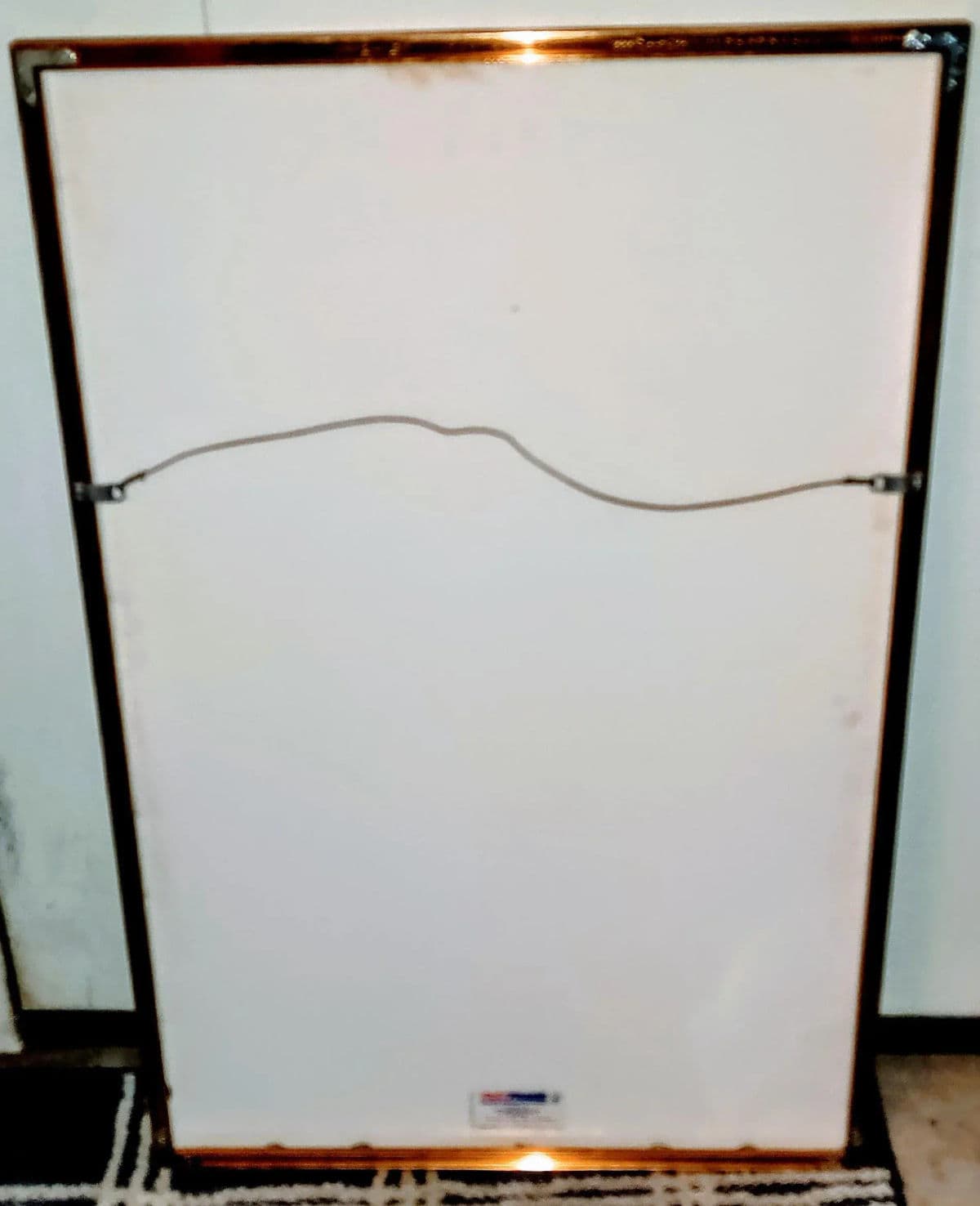 Hollywood Regency Wall Mirror Accented With Gold Carved Eglomise Japanese Pagoda Scene - Thumbnail 5