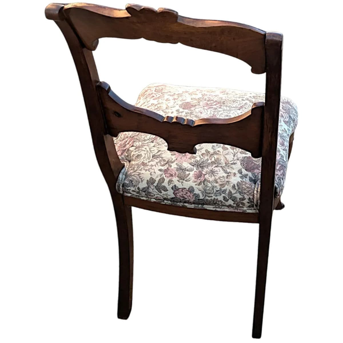 Antique Circa 1900 Victorian Hand Carved Balloon Back Side Chairs - A Pair - Thumbnail 7