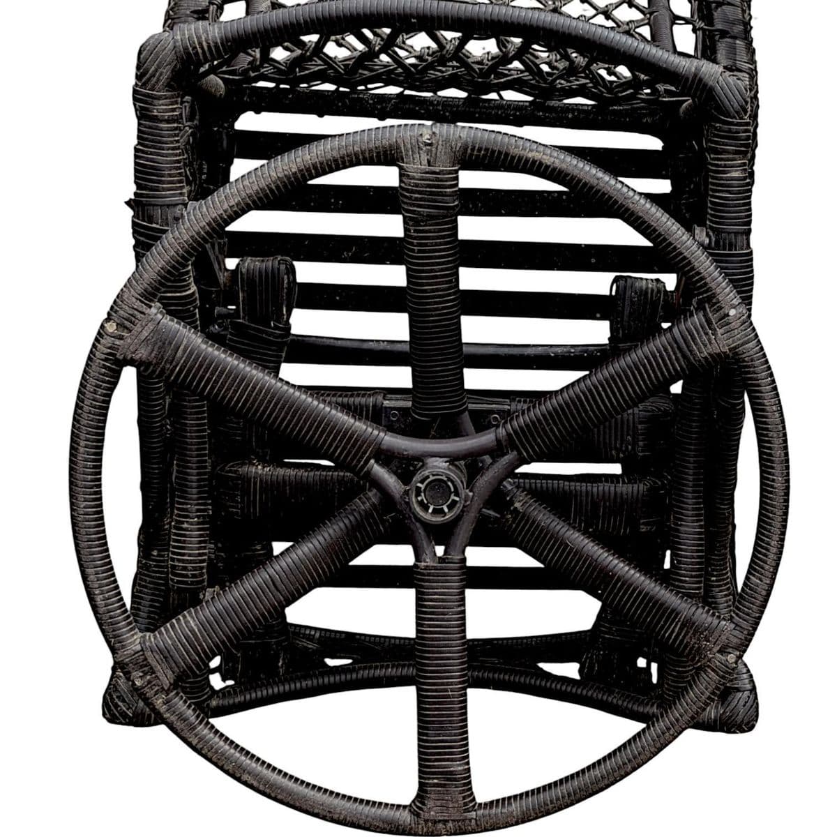 2005 Lane Weathermaster Swivel Glider High Back All-Weather Wicker Lounge Chair - Thumbnail 7