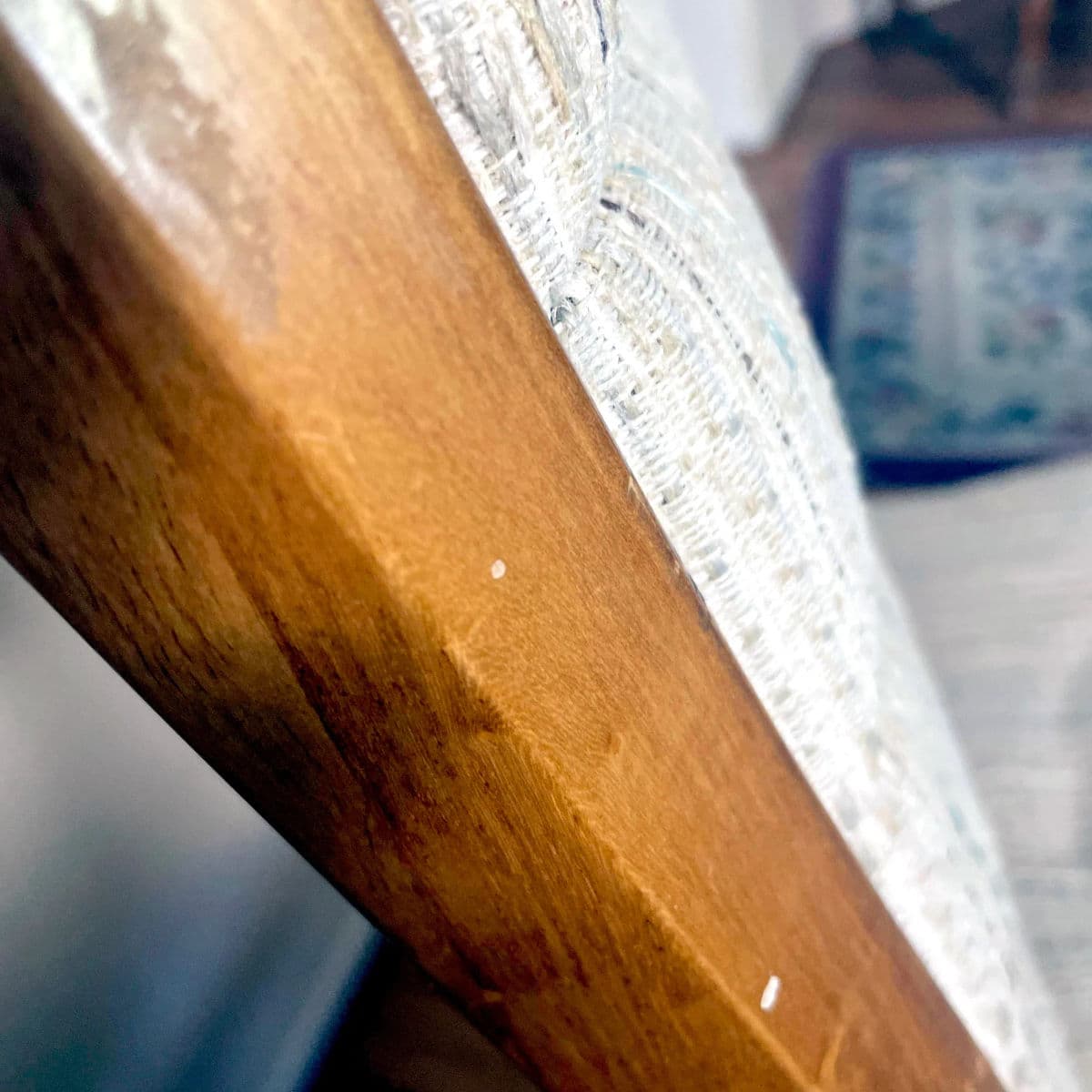 Mid-Century D-Scan Danish Modern Teak Framed Upholstered High Back Dining Chairs - Set 4 - Thumbnail 13