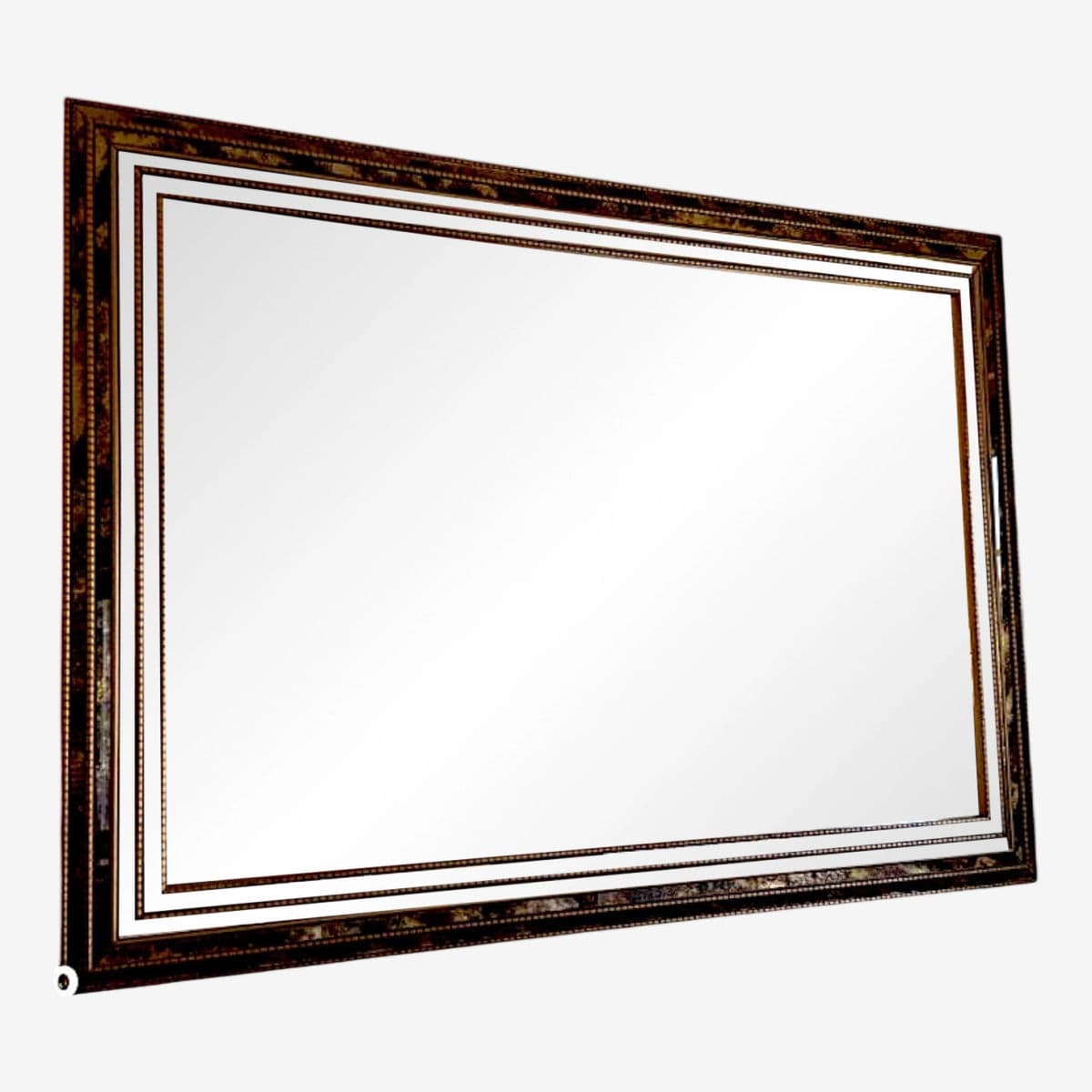 20th Century Large Vintage Beveled Wall Mirror With Ornate Multi-Layereed Gilt Frame - Image 1