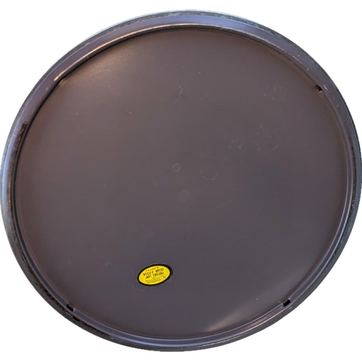 1980s Vintage Empire Style Brass “Saturn” Neo-Classical Fluted Pole Table Lamp and Shade - Thumbnail 8