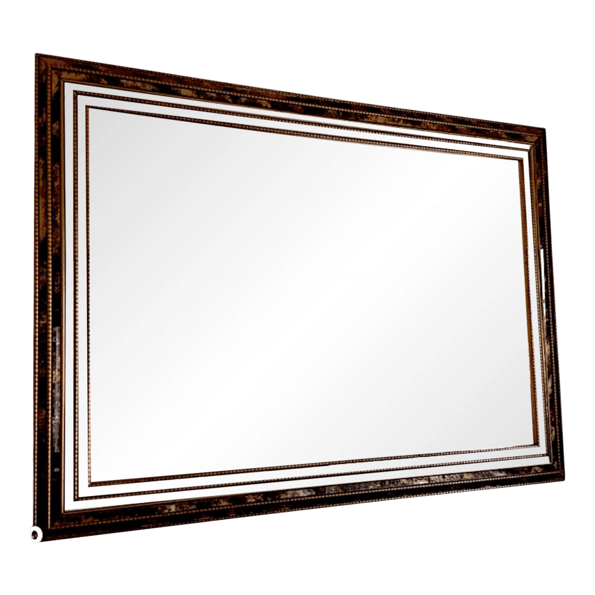 20th Century Large Vintage Beveled Wall Mirror With Ornate Multi-Layereed Gilt Frame - Thumbnail 2