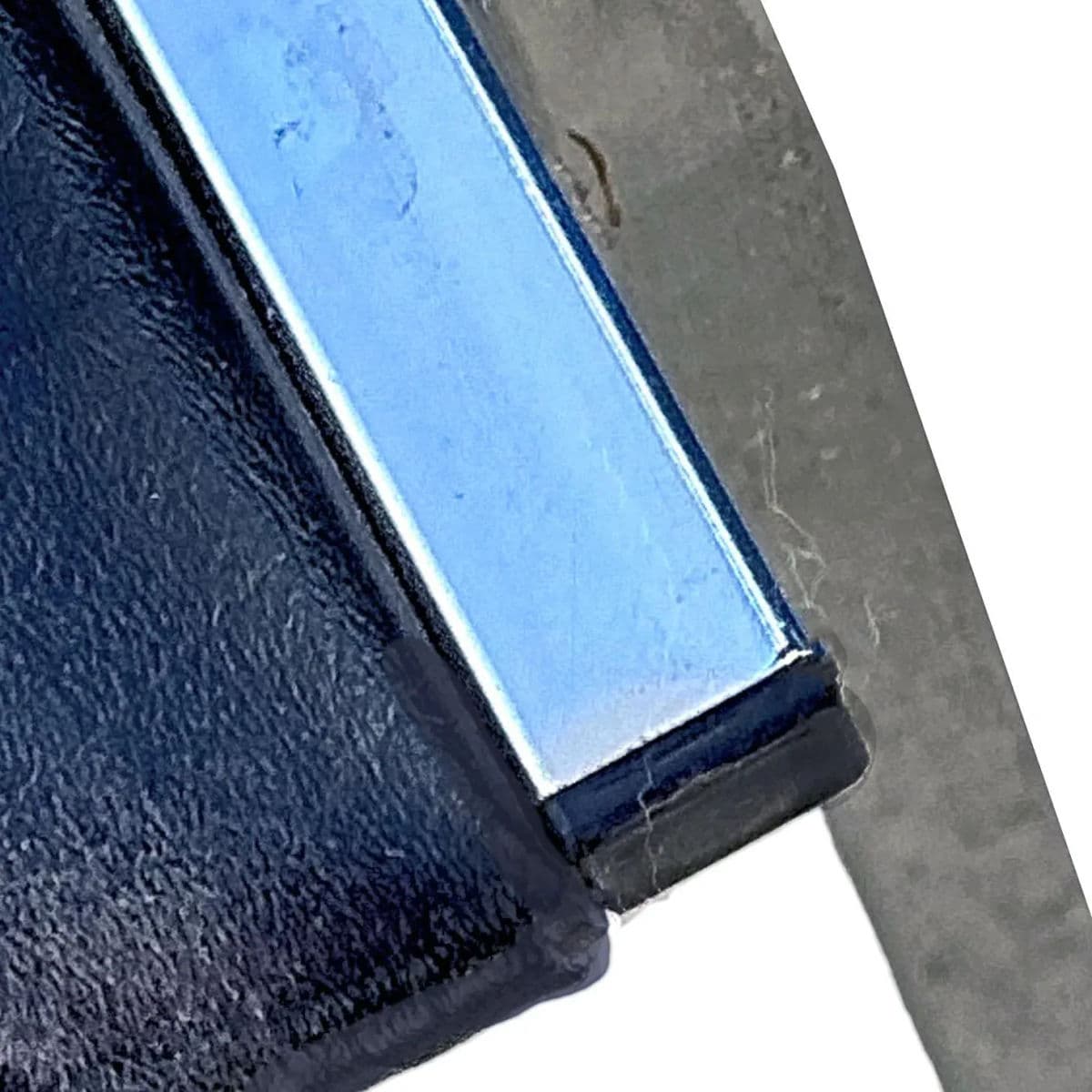 1990s Lorell Padded Armless Stacking Chairs, Steel Frame - Vinyl Black Seat - Set of 10 - Thumbnail 13