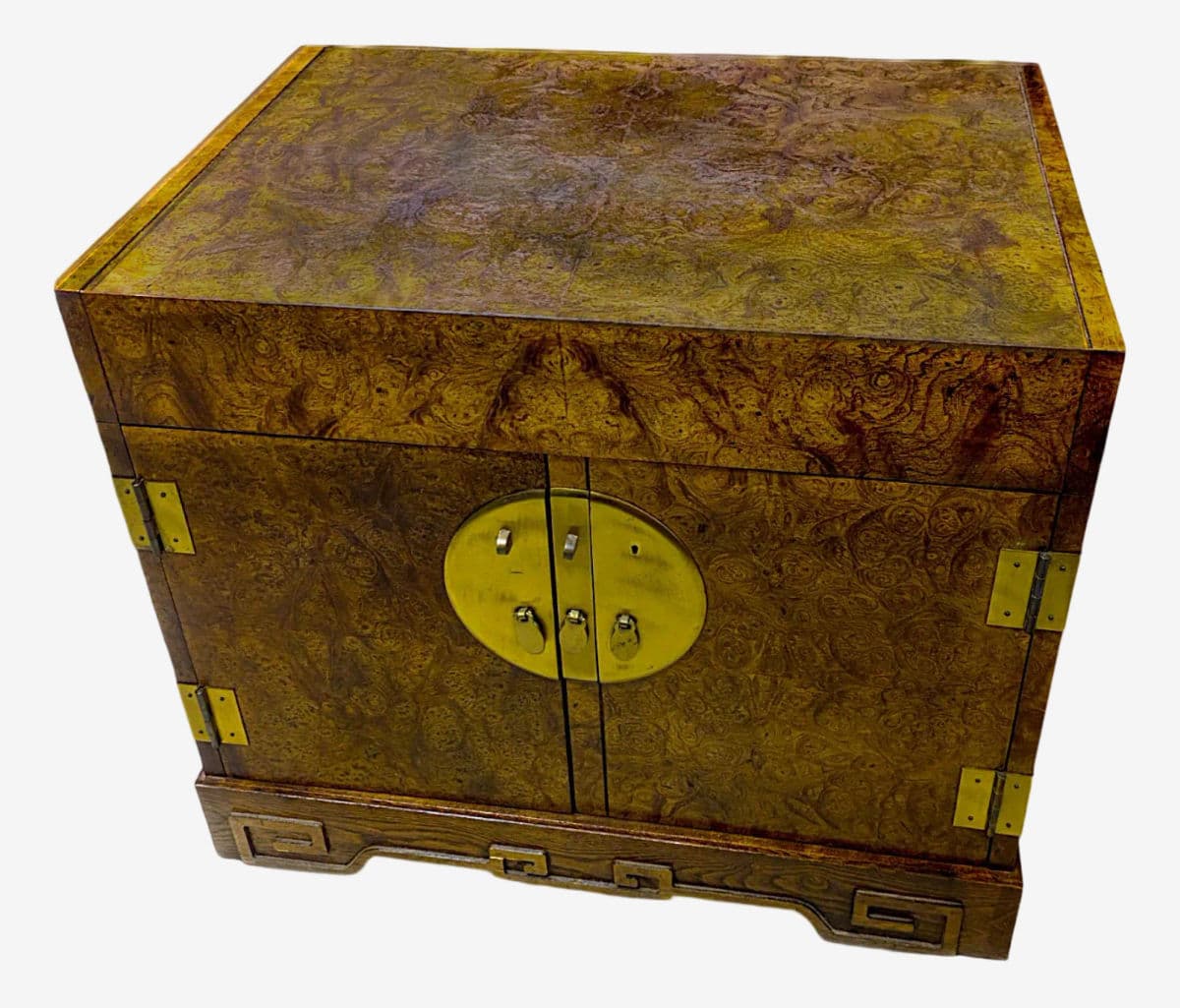 1960s Michael Taylor for Baker Furniture Far East Collection Side Table Cabinet - Image 1