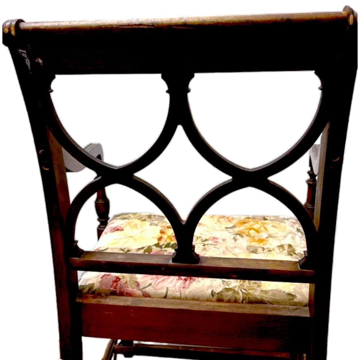 Regency Style Mahogany Wooden Arm Chair Circa Early 21st Century - Thumbnail 5