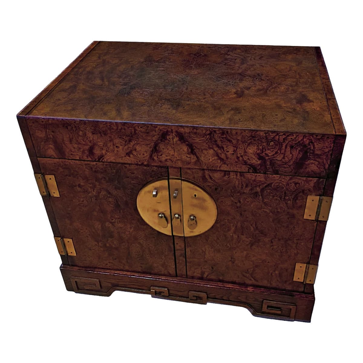 1960s Michael Taylor for Baker Furniture Far East Collection Side Table Cabinet - Thumbnail 7