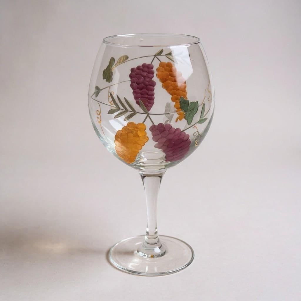 Mirage by Monarch Handblown Etched Crystal Wine Glass 9.5" Inch - Set of 6 - Thumbnail 5