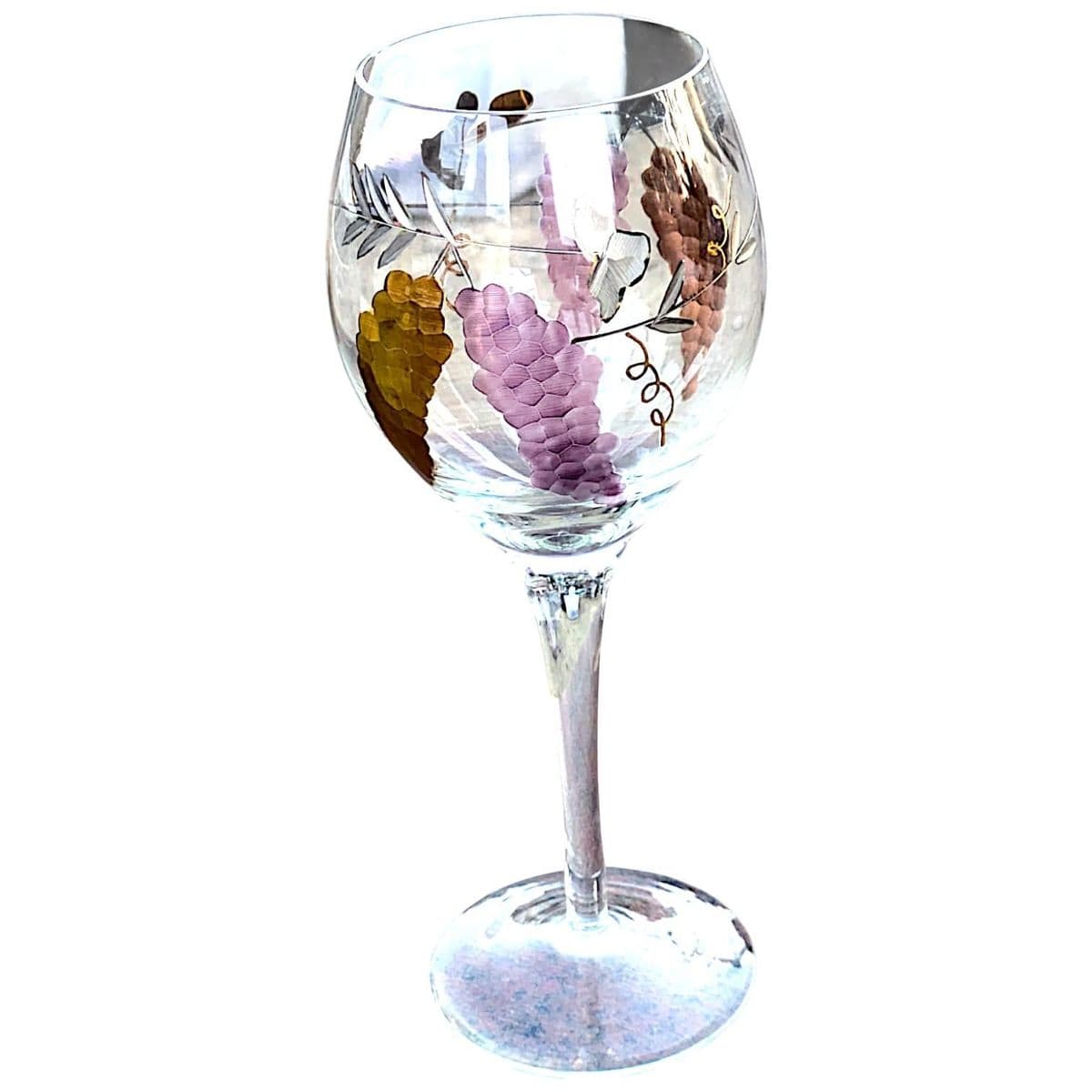 Mirage by Monarch Handblown Etched Crystal Wine Glass 9.5" Inch - Set of 6 - Thumbnail 8
