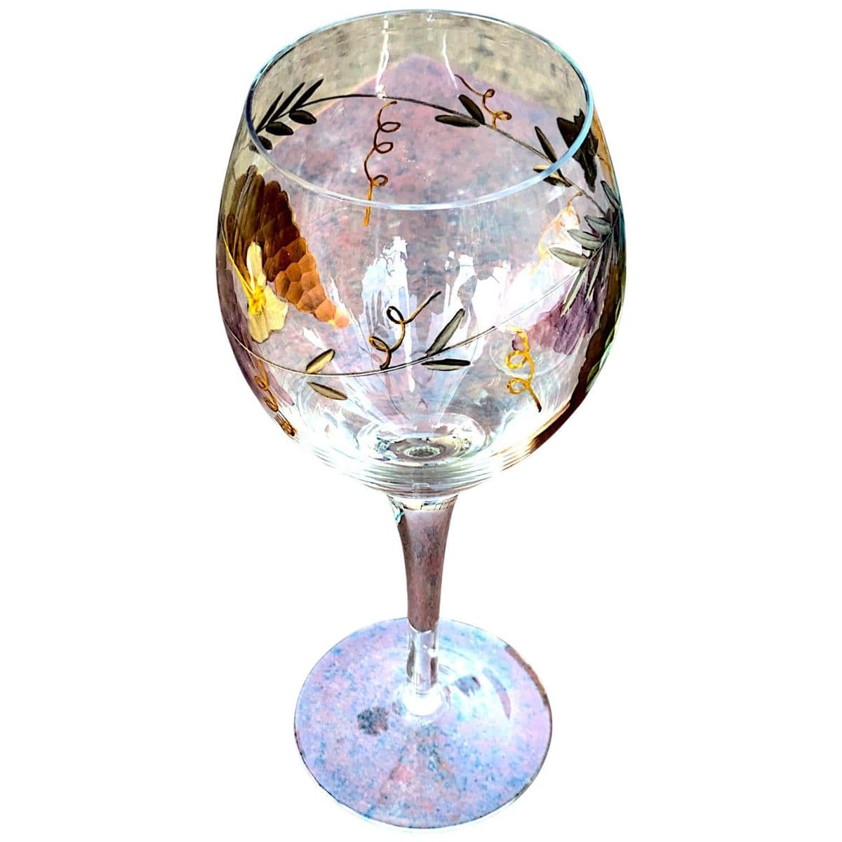 Mirage by Monarch Handblown Etched Crystal Wine Glass 9.5" Inch - Set of 6 - Thumbnail 10