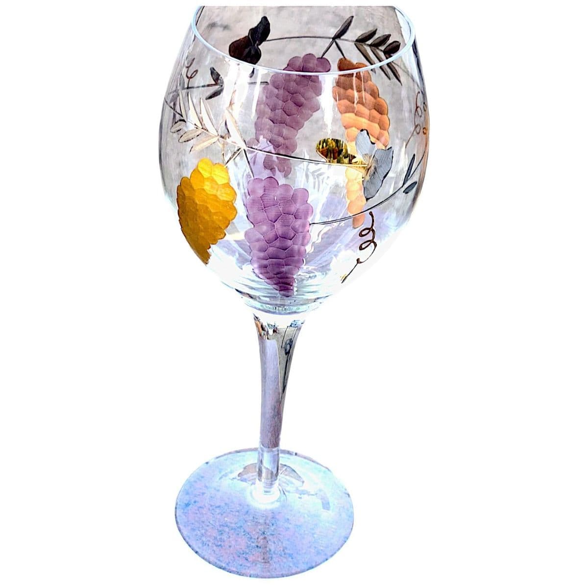 Mirage by Monarch Handblown Etched Crystal Wine Glass 9.5" Inch - Set of 6 - Thumbnail 11