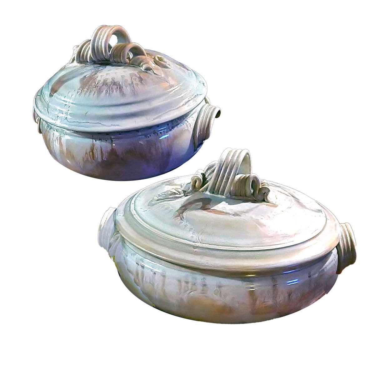 Studio Beauceware "Oven-To-Table" Covered Casseroles Signed Garnier - a Pair - Thumbnail 13