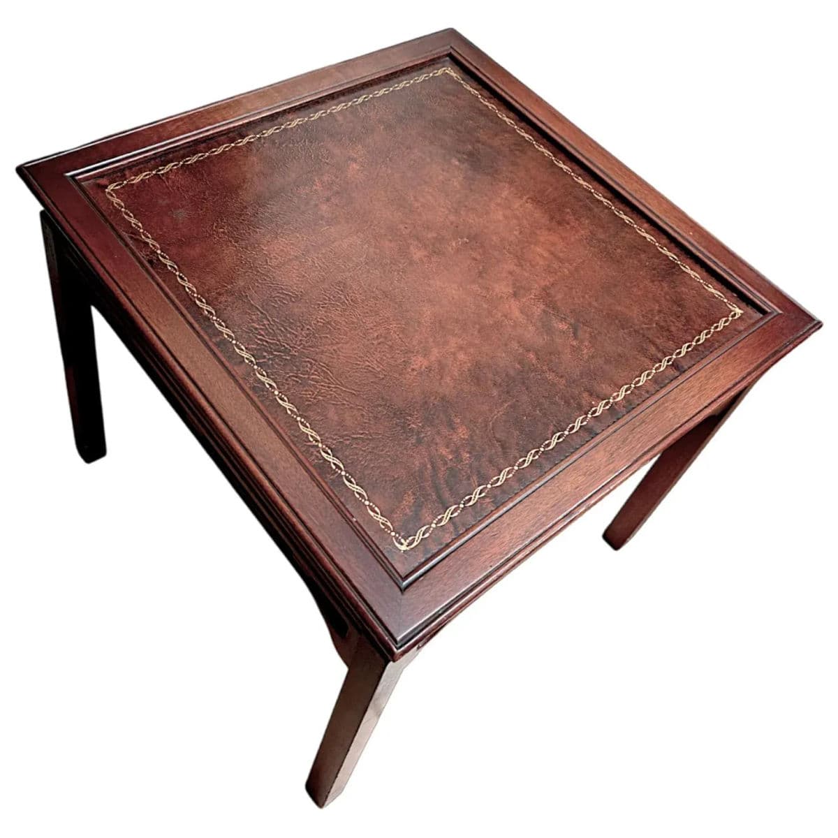 1940s Vintage Hardwood Asian Inspired Side Tables by Ferguson Bros MFG Co Hoboken N. J. - Thumbnail 8