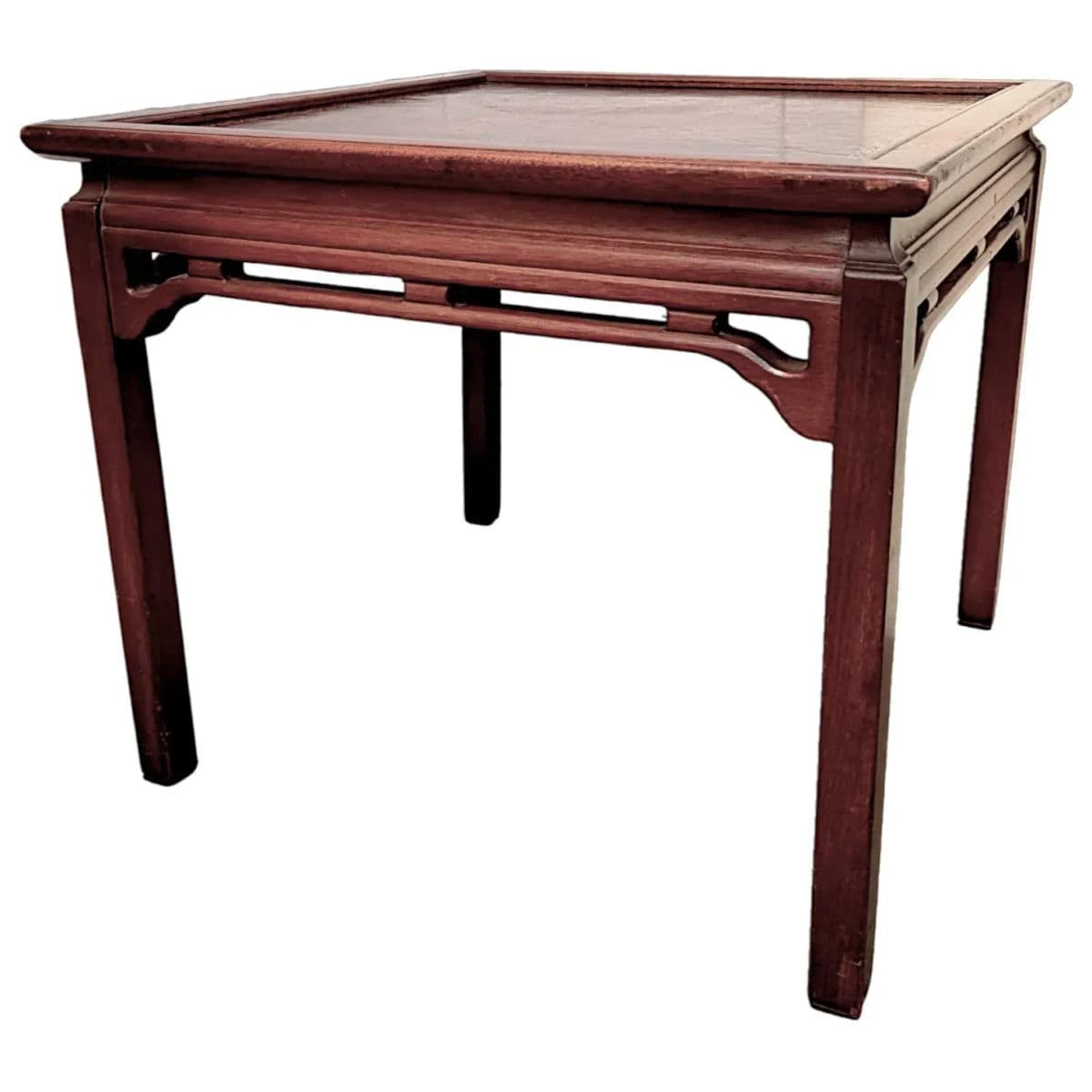 1940s Vintage Hardwood Asian Inspired Side Tables by Ferguson Bros MFG Co Hoboken N. J. - Thumbnail 3