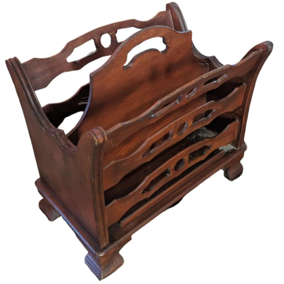 1940s Signed Butler Style #734 Magazine and Newspaper Rack - Thumbnail 4