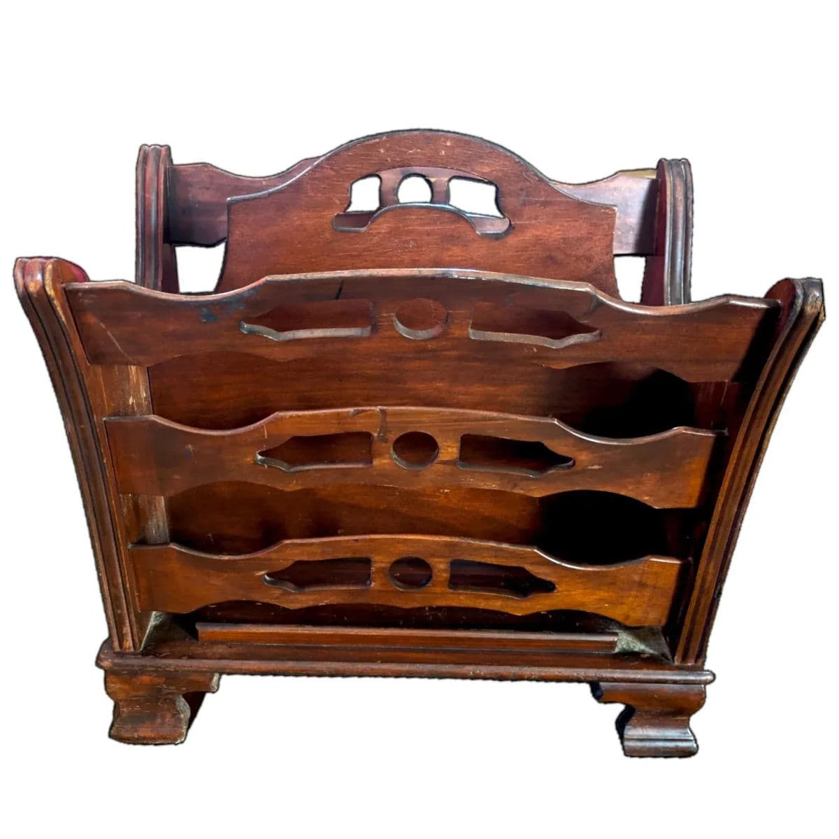 1940s Signed Butler Style #734 Magazine and Newspaper Rack - Thumbnail 3