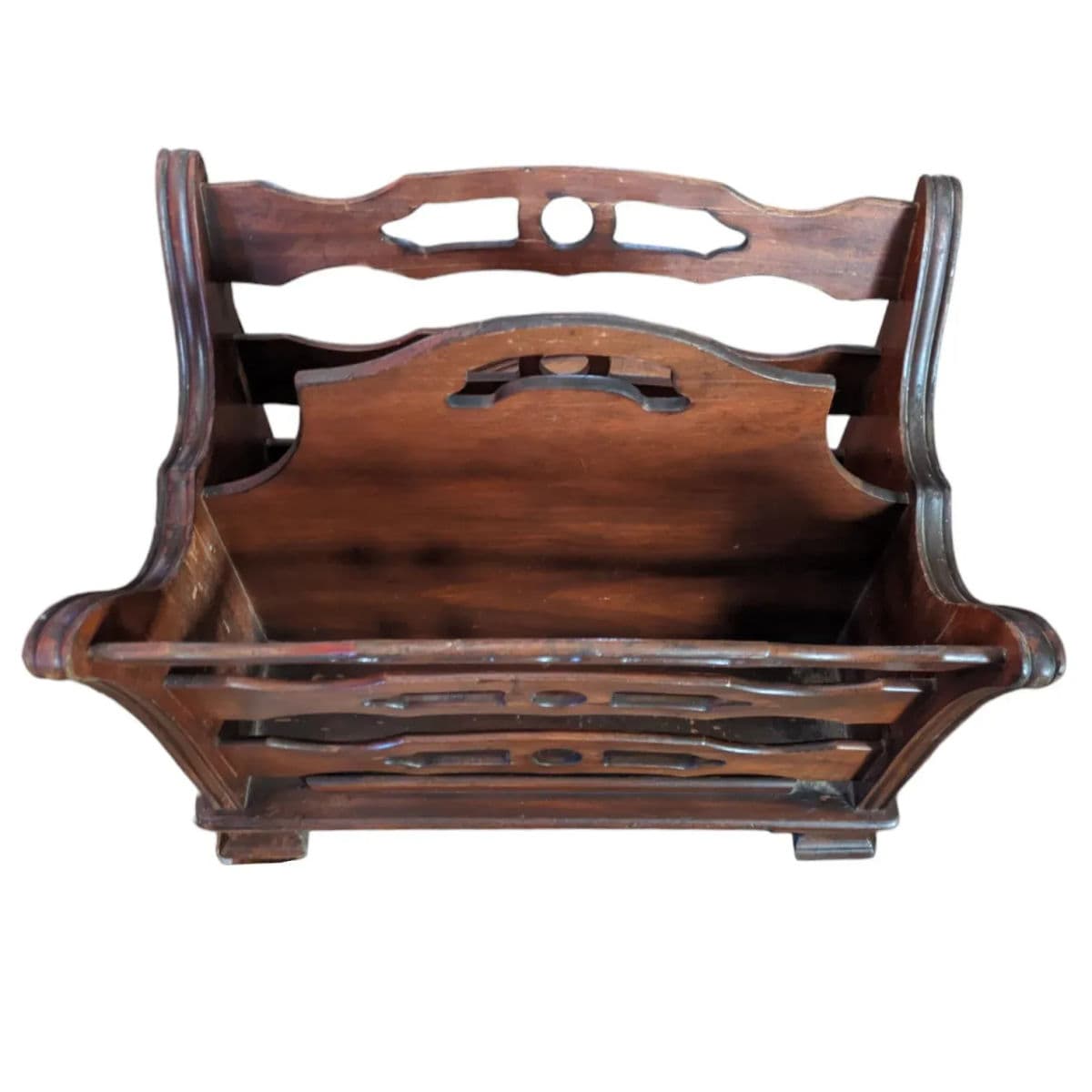 1940s Signed Butler Style #734 Magazine and Newspaper Rack - Thumbnail 5