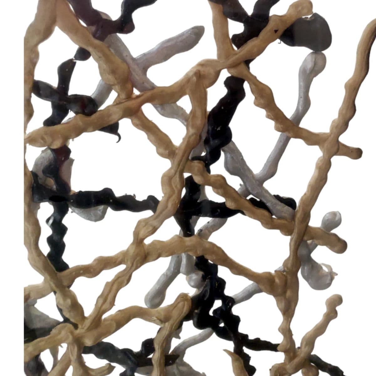 2001 "Roadmap to Chaos" Bowne, Mixed Media Sandwiched in Clear Glass Framed in Black - Thumbnail 5