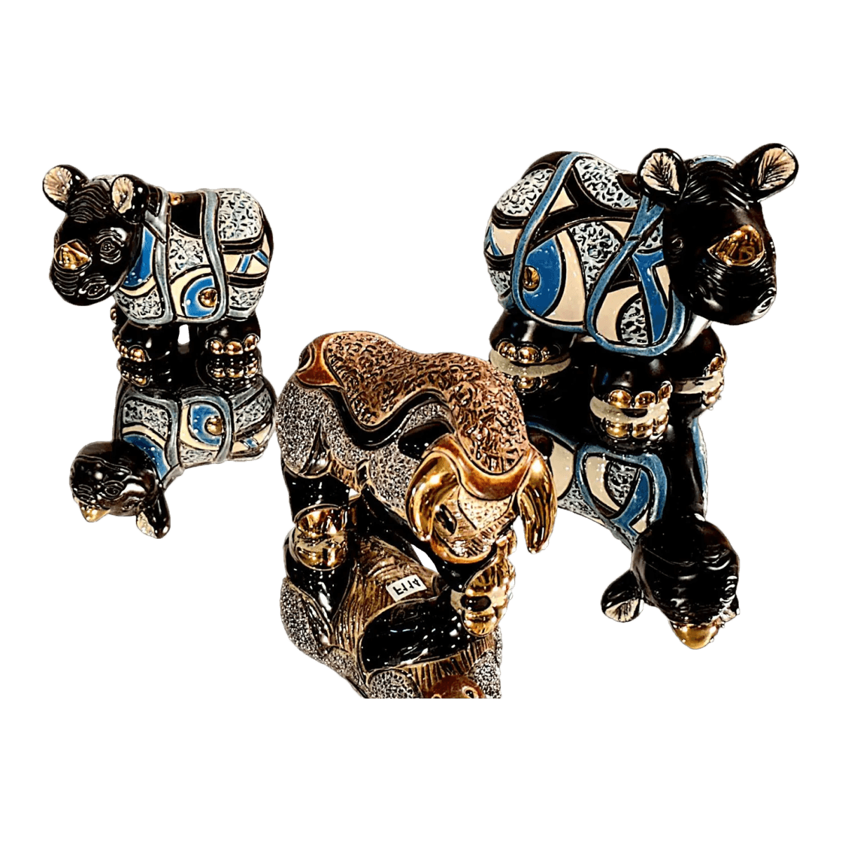 Trio Lot of of DeRosa Rinconada Collectible by Hand Sculptures From Uruguay 2007 -2014 - Thumbnail 2