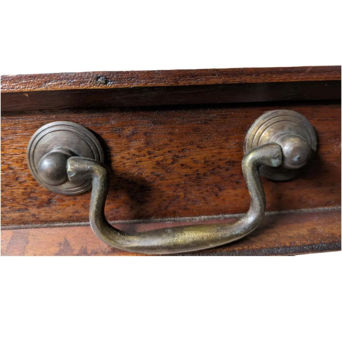 19th C Hand Tooled Louis XV Provencal Side Table Cabriole Legs & Serpentine Top - Thumbnail 10