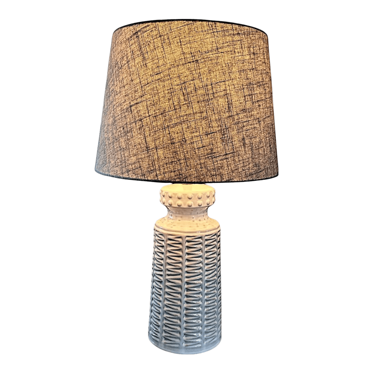 360 Lighting Helene 26" Cream White Rustic Ceramic Table Lamp - Thumbnail 2