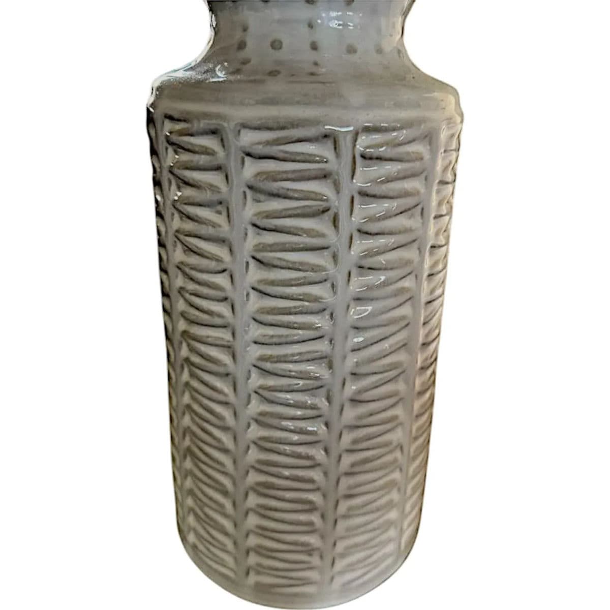 360 Lighting Helene 26" Cream White Rustic Ceramic Table Lamp - Thumbnail 8