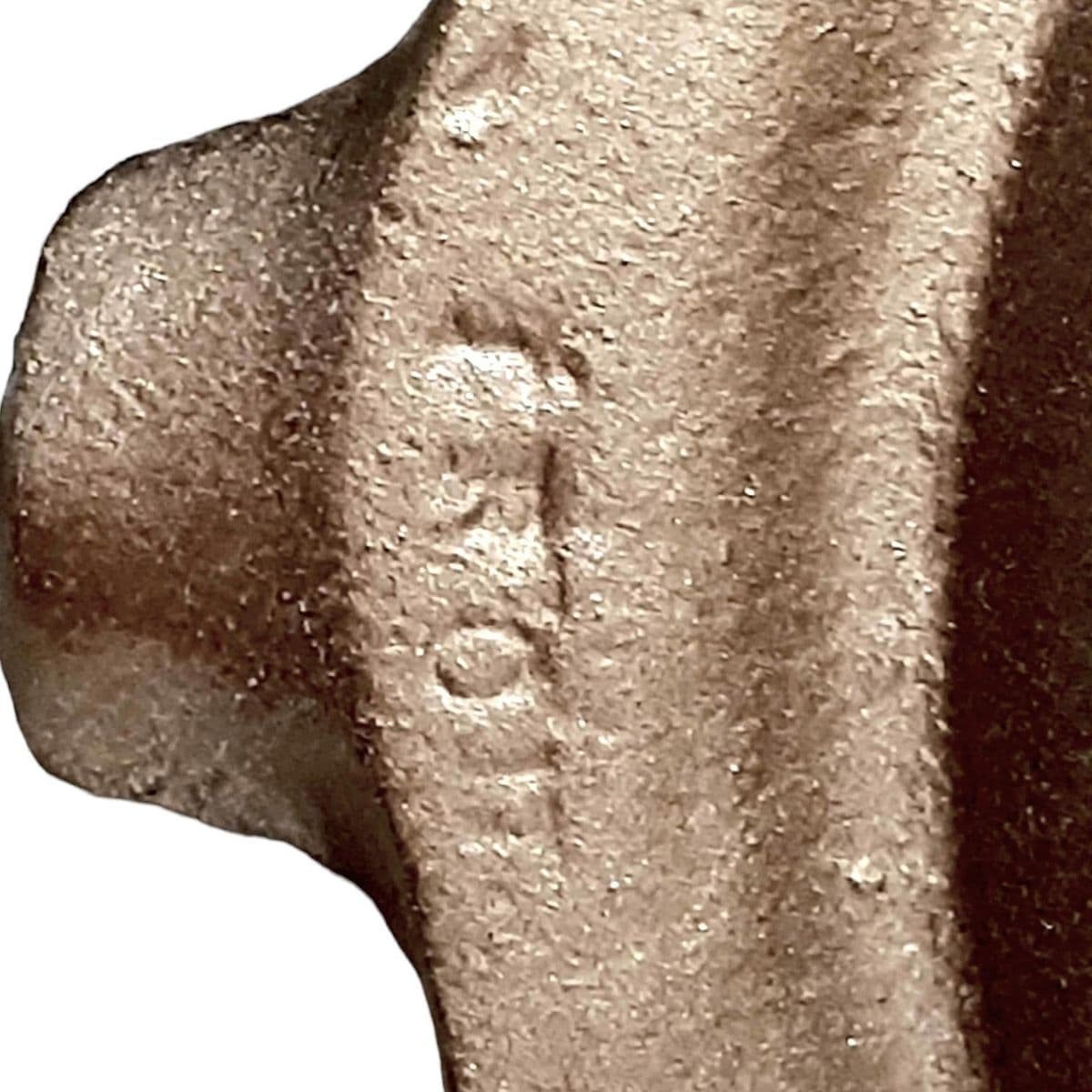 Whimsical Art Deco Painted Cast Iron Standing Ashtray With Stylized Sailing Ship Finial - Thumbnail 11