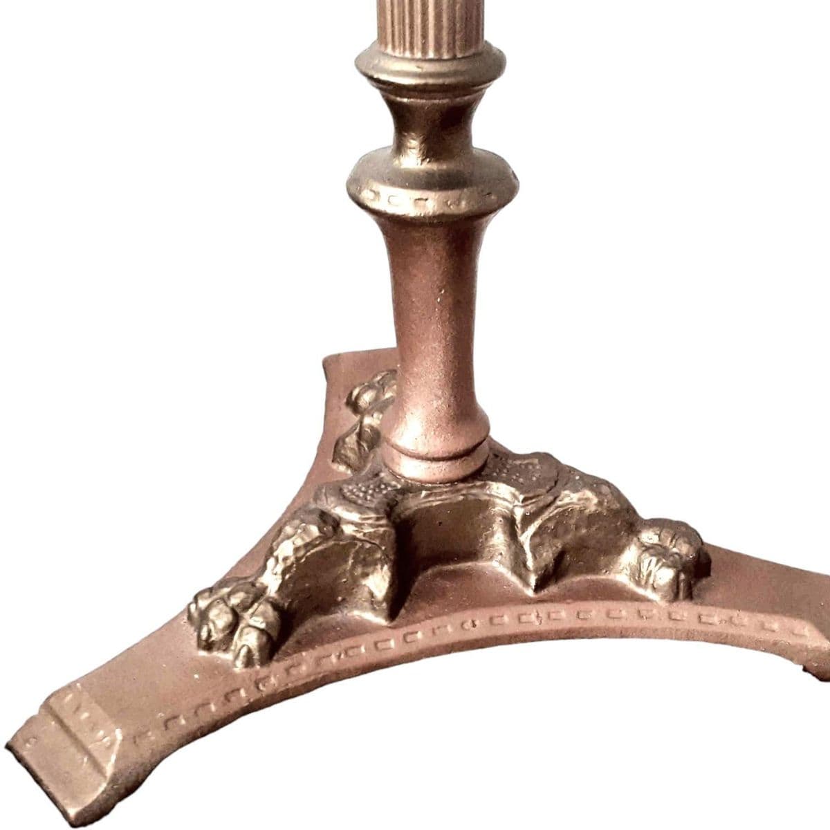 Whimsical Art Deco Painted Cast Iron Standing Ashtray With Stylized Sailing Ship Finial - Thumbnail 8