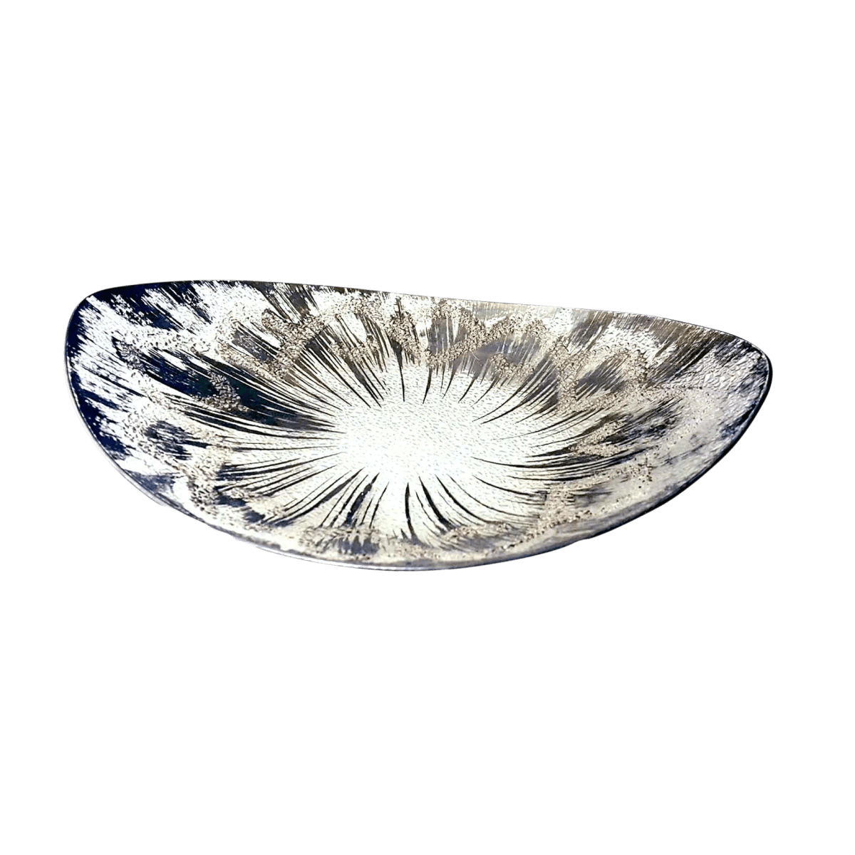 1940s Minimalism Dorothy Thorpe Ovoid Shaped Glass Bowl - Thumbnail 2