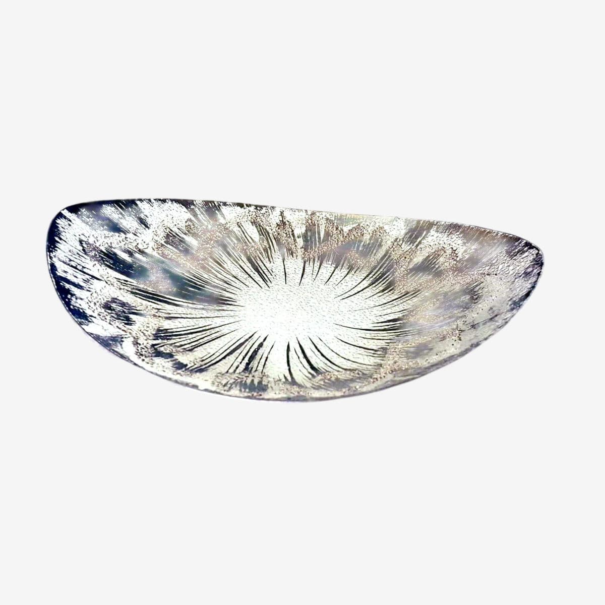 1940s Minimalism Dorothy Thorpe Ovoid Shaped Glass Bowl - Image 1