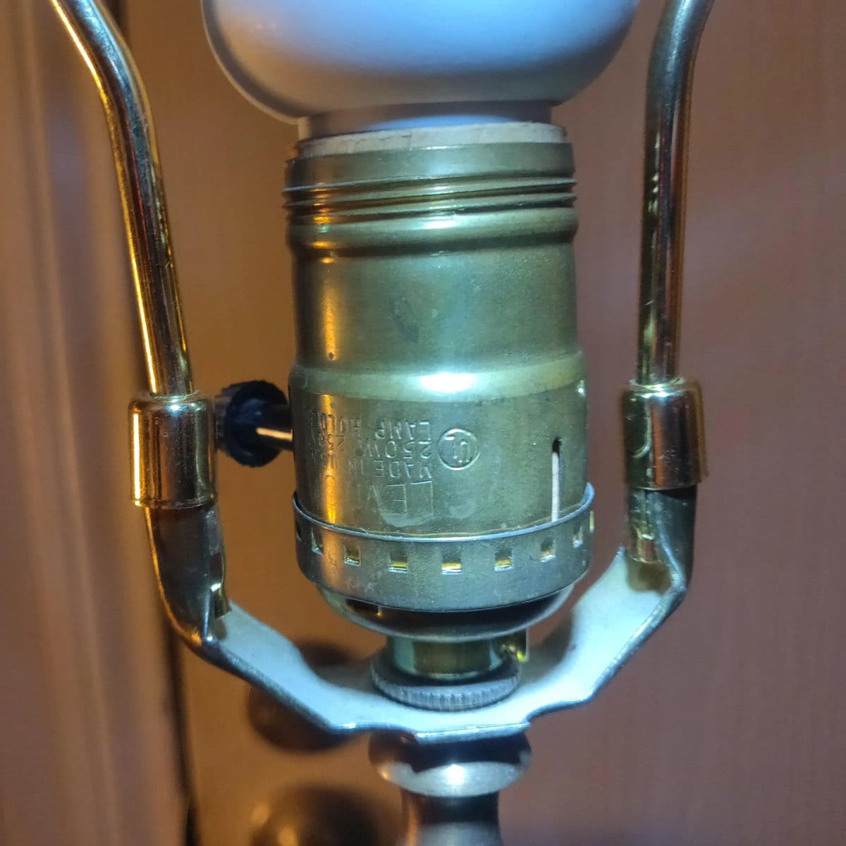 Matte Glazed Monumental Ecru Toned Clay Urn Shaped Table Lamp & Banded Ivory Lamp Shade - Thumbnail 11