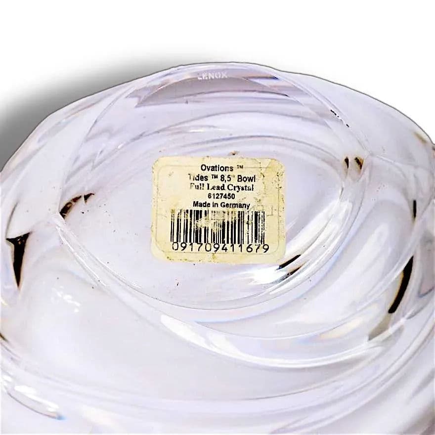 Bowl Vintage Lenox Crystal Bowl Ovations Collection - Thumbnail 6