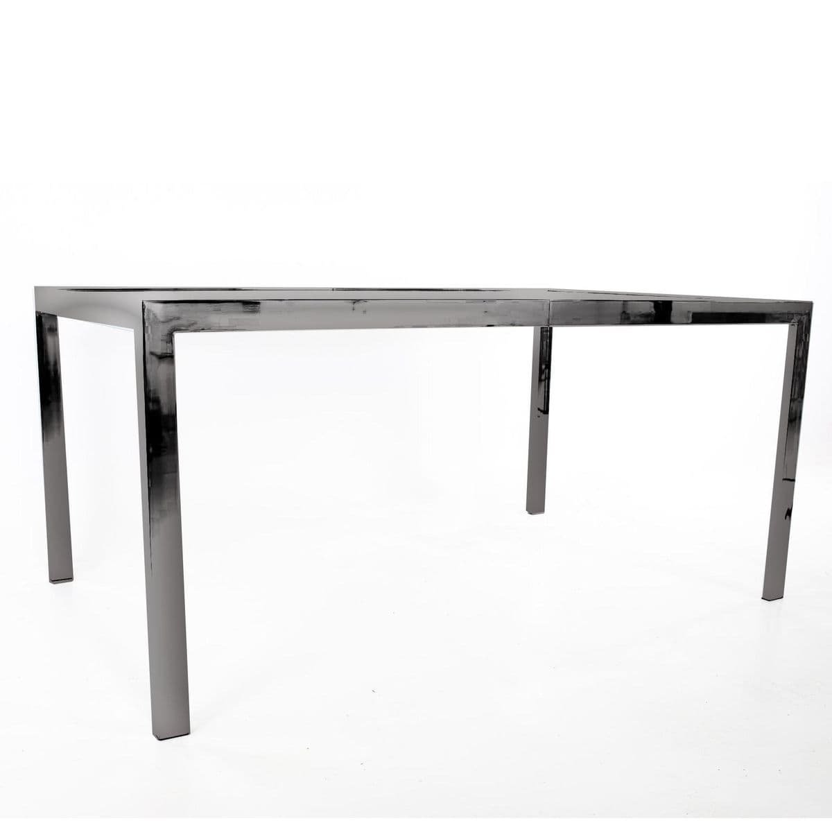 Modernist Milo Baughman for D. I. A. Chrome and Glass Dining Table With 20” Leaf Extension - Thumbnail 13